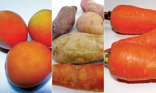      

  Cà chua, khoai lang, cà rốt đều tốt cho dạ dày - Ảnh: Minh Khôi

 



