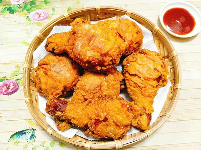 3 buoc don gian co ngay mon ga ran KFC gion tan dam vi