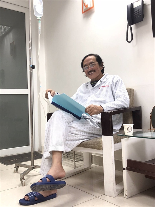 Nghe si Giang Coi mac ung thu ha hong, khoi u da di can