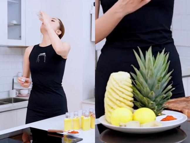Hoa hau Ky Duyen tiet lo cong thuc 'nuoc than' giup giam 10kg