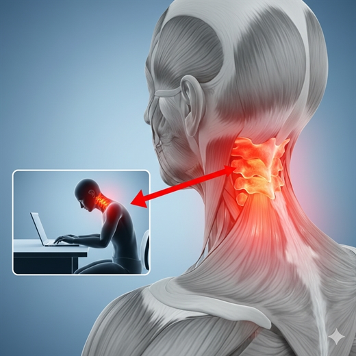 Dau vai gay cap tinh khi lam viec sai tu the: Cach xu ly tuc thi cho dan van phong