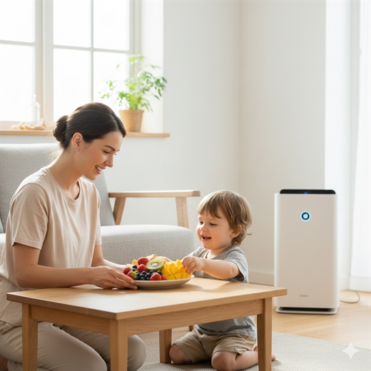 Bao ve he ho hap cho tre nho truoc tinh trang o nhiem bui min va nam moc dau xuan