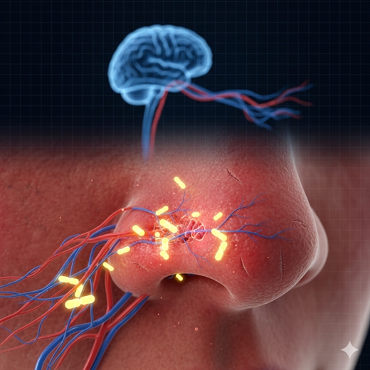 Thoi quen ngoay mui bang tay lam tang nguy co viem nao va nhiem trung mau o nguoi tre