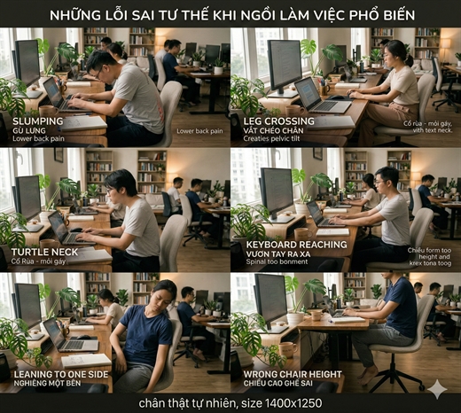 6 tu the ngoi tao ap luc 25kg len dia dem, dan van phong deu mac it nhat mot cai