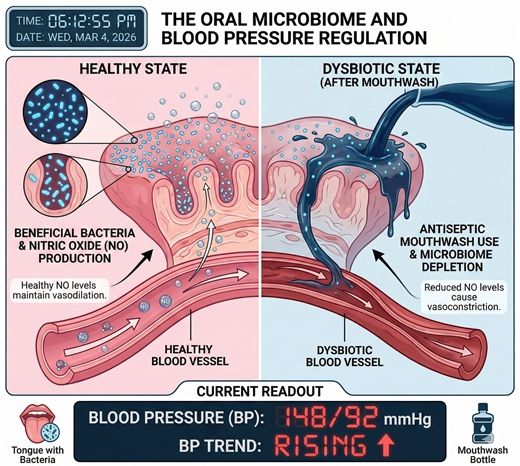 Nghien cuu moi: Lam dung nuoc suc mieng diet khuan co the gay cao huyet ap va tieu duong