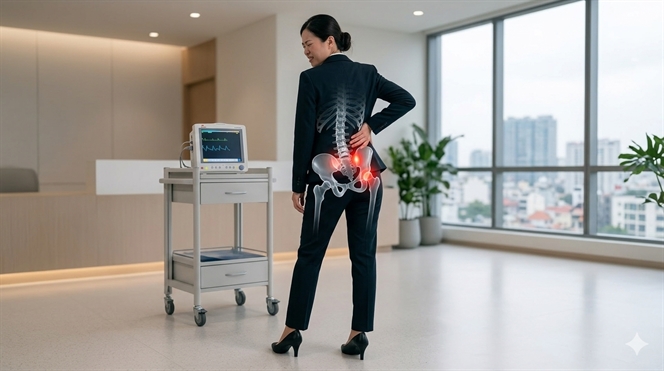 Khung xuong chau bi bao mon o dan van phong: 4 he luy tu thoi quen ngoi bat cheo chan