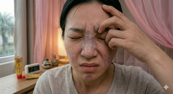 Tac mach vong mac sau khi tiem filler mui o spa chui, co nguy co gay mu vinh vien