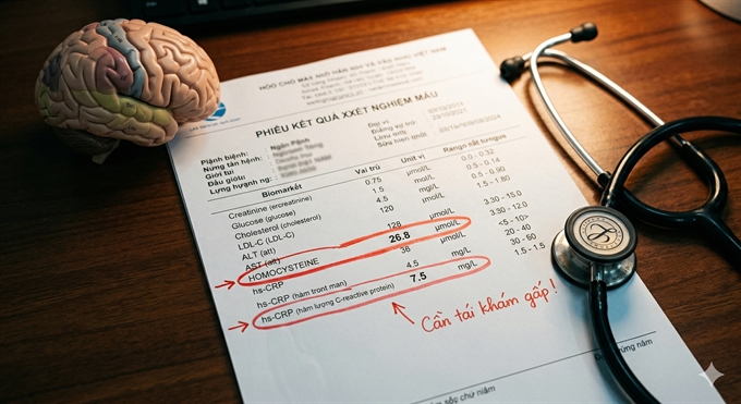 4 chi so xet nghiem mau giup bao hieu nguy co dot quy, nhung lai thuong bi bo qua