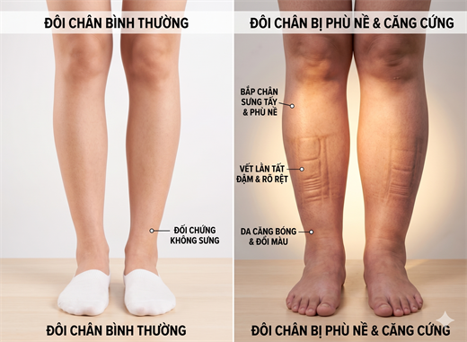Thay bap chan to va cung hay chu y, dau hieu cho thay he tuan hoan dang bi qua tai