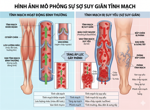 Thay bap chan to va cung hay chu y, dau hieu cho thay he tuan hoan dang bi qua tai
