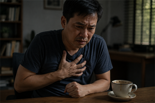 3 trieu chung roi loan nhip tim buoi sang canh bao ban dang lam dung Caffeine qua muc