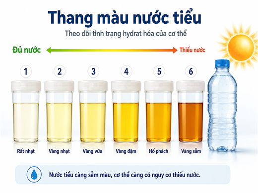 5 dau hieu co the dang thieu nuoc am tham trong ngay nang nong