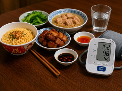 Huyet ap buoi sang tang cao co the lien quan den 5 thoi quen truoc khi ngu