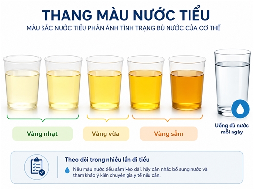 5 kieu mau sac cua nuoc tieu canh bao thay than va duong tiet nieu gap van de