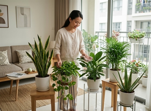 Mach ban 5 loai cay trong trong nha giup loc khong khi va ngan ngua di ung