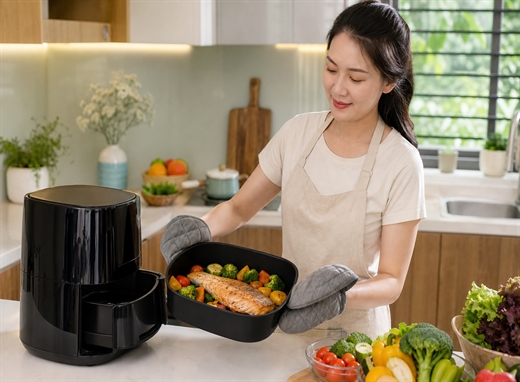 Nồi chiên không dầu: Có thực sự tốt cho sức khỏe hơn chiên rán truyền thống? Noi chien khong dau: Co thuc su tot cho suc khoe hon chien ran truyen thong?