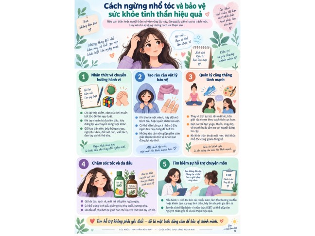 Thường xuyên nhổ tóc đến mức không kiểm soát được - dấu hiệu của một rối loạn tâm lý! Thuong xuyen nho toc den muc khong kiem soat duoc - dau hieu cua mot roi loan tam ly!